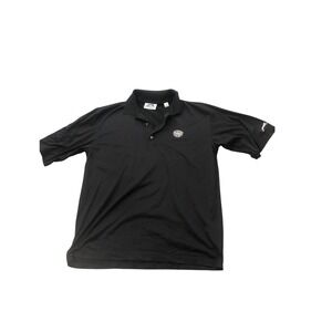 Slazenger Men's‎ Medinah Country Club Golf Polo Shirt Black